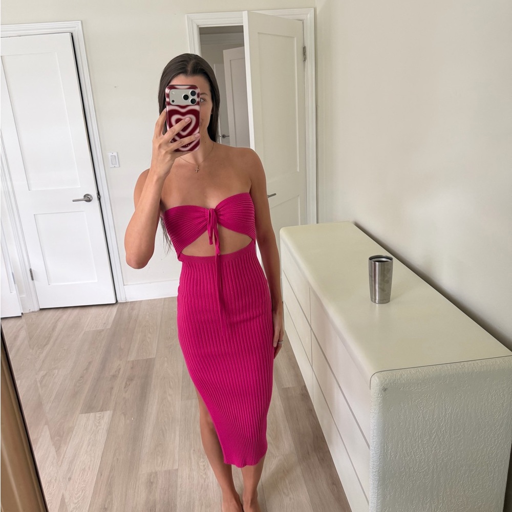 Lulus Ribbed Midi dress